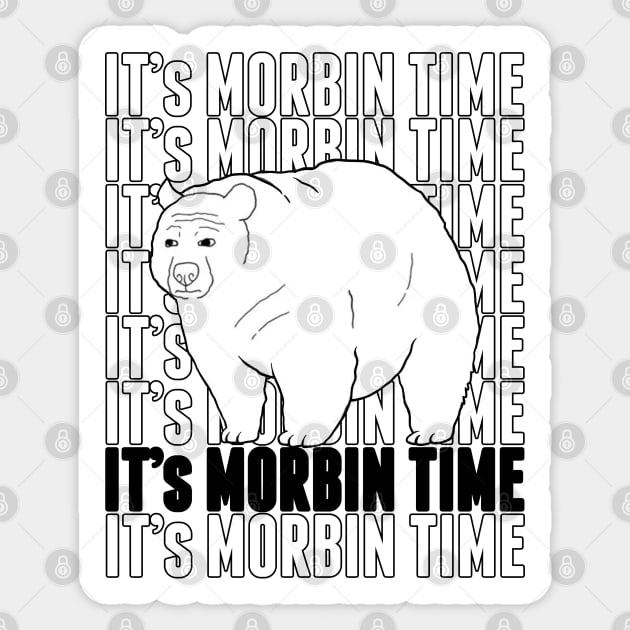 It's Morbin Time Sticker by thouless_art